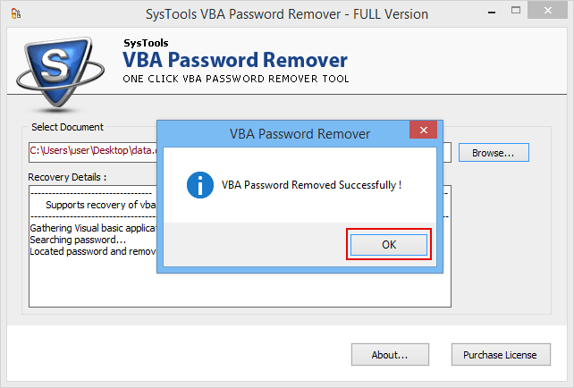 VBA Password Recovery Freeware